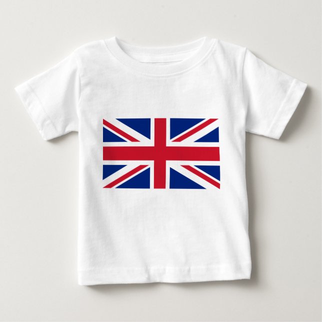T-shirt Pour Bébé Royaume-Uni (British Flag) (Union Jack) (Royaume-U (Devant)