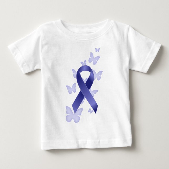 T-shirt Pour Bébé Ruban bleu de conscience (Devant)