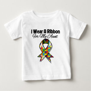 T-shirt Pour Bébé Ruban d'autisme pour ma tante
