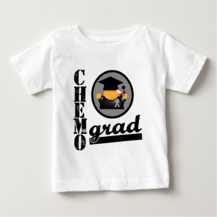 T-shirt Pour Bébé Ruban de cancer du cerveau de diplômé de chimio