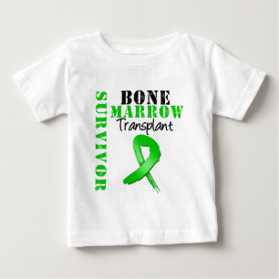 T-shirt Pour Bébé Ruban de survivant de greffe de moelle