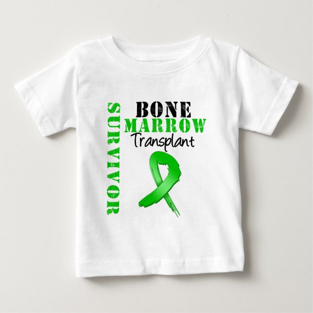 T-shirt Pour Bébé Ruban de survivant de greffe de moelle (Devant)