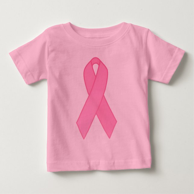 T-shirt Pour Bébé Ruban rose (Devant)