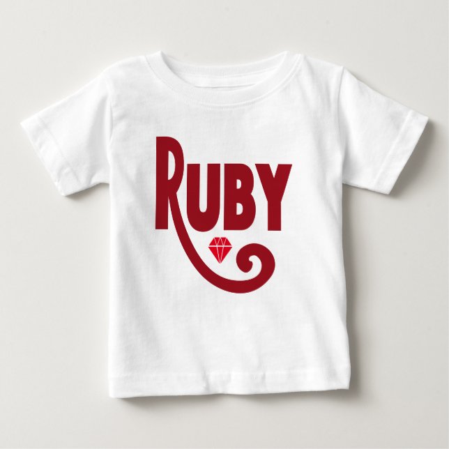 T-shirt Pour Bébé Ruby (Devant)