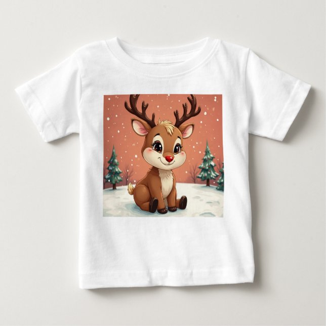 T-shirt Pour Bébé Rudolph (Devant)