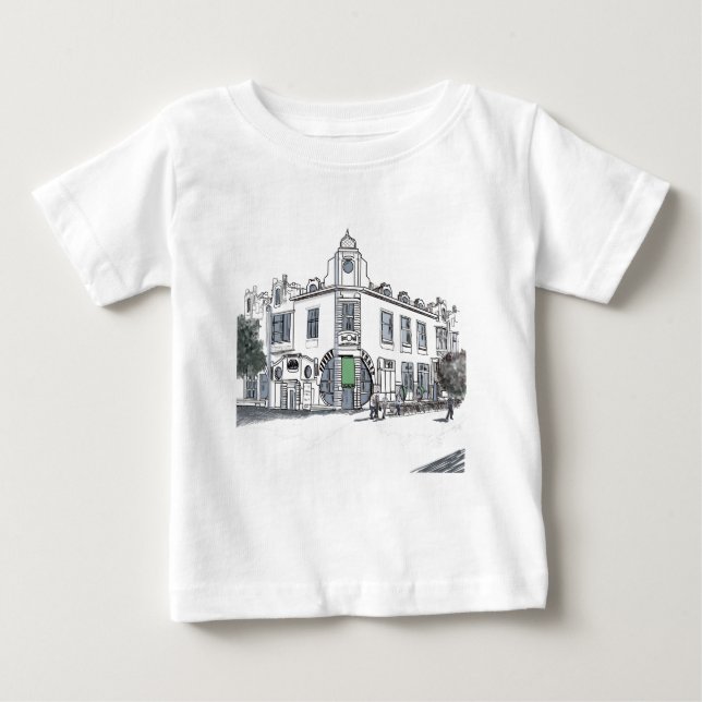 T-shirt Pour Bébé rue de la vieille ville (Devant)