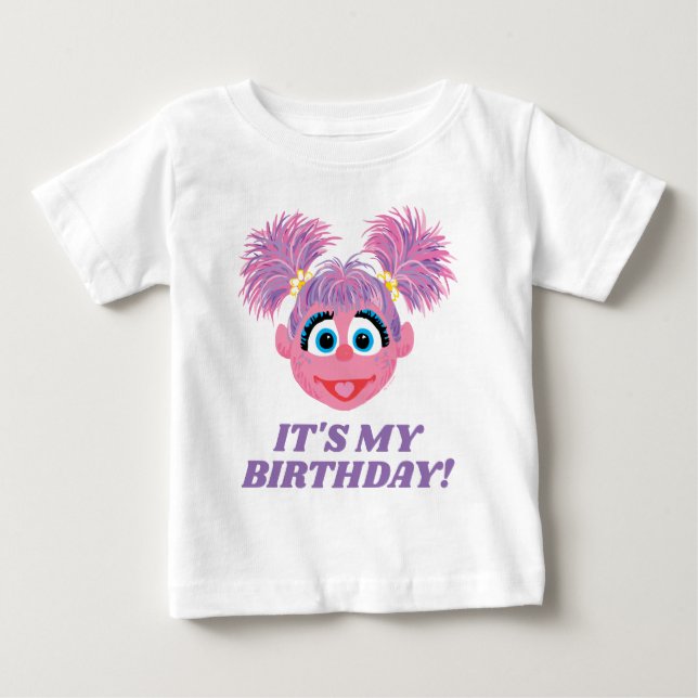 T-shirt Pour Bébé Rue Sésame | Abby Cadabby - C'est mon anniversaire (Devant)