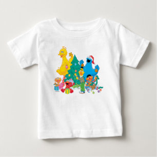 T-shirt Pour Bébé Rue Sésame   Amis de Noël