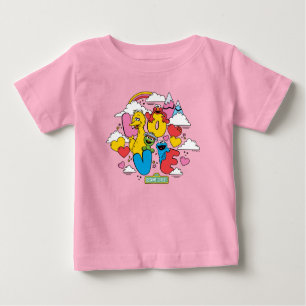 T-shirt Pour Bébé Rue Sésame Amour