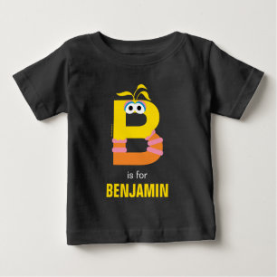 T-shirt Pour Bébé Rue Sésame B est pour Big Bird