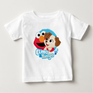 T-shirt Pour Bébé Rue Sésame Badge Elmo & Tango