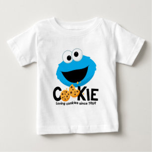 T-shirt Pour Bébé Rue Sésame Cookie Monster Lookies