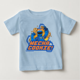 T-shirt Pour Bébé Rue Sésame   Cookie Monster Mecha Cookie!