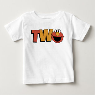 T-shirt Pour Bébé Rue Sésame   Elmo 2ème anniversaire