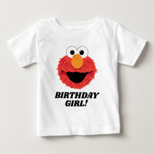 T-shirt Pour Bébé Rue Sésame   Elmo Birthday Girl