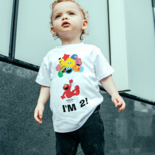T-shirt Pour Bébé Rue Sésame Elmo & Copains - 2e anniversaire
