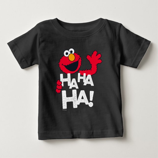 T-shirt Pour Bébé Rue Sésame | Elmo - Ha Ha Ha Ha ! (Devant)