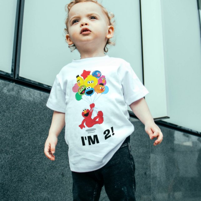 T-shirt Pour Bébé Rue Sésame | Elmo & Pals - 2e anniversaire (Créateur téléchargé)