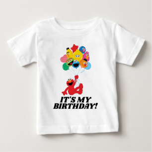 T-shirt Pour Bébé Rue Sésame Elmo & Pals - C'est mon anniversaire