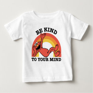 T-shirt Pour Bébé Rue Sésame Elmo Soyez gentil avec votre esprit