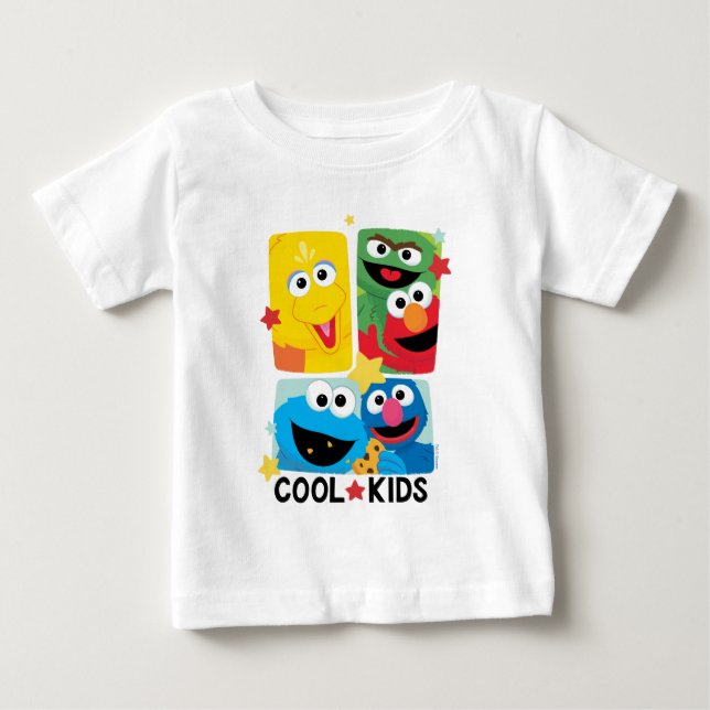 T-shirt Pour Bébé Rue Sésame | Enfants Cool (Devant)