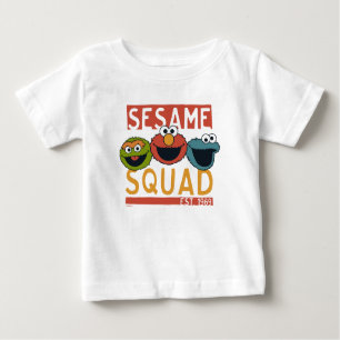 T-shirt Pour Bébé Rue Sésame - Escadron Sésame