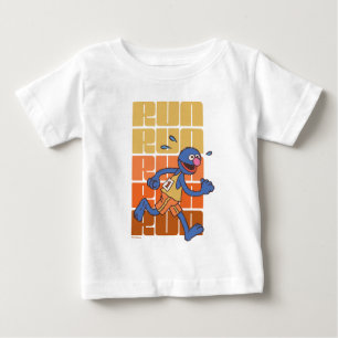 T-shirt Pour Bébé Rue Sésame Exécution de Grover