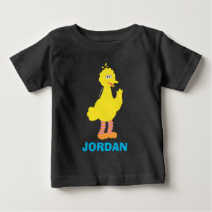 T-shirt Pour Bébé Rue Sésame   Gros Oiseau personnalisé