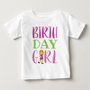 T-shirt Pour Bébé Rue Sésame Julia - Fille d'anniversaire