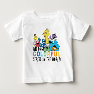 T-shirt Pour Bébé Rue Sésame La Rue La Plus Colorée