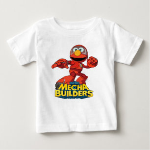 T-shirt Pour Bébé Rue Sésame   Méca Builders Elmo En Action