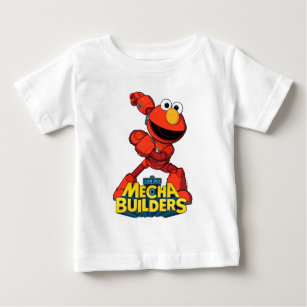 T-shirt Pour Bébé Rue Sésame   Mécaniciens Elmo