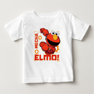 T-shirt Pour Bébé Rue Sésame   Mécaniciens Elmo Design