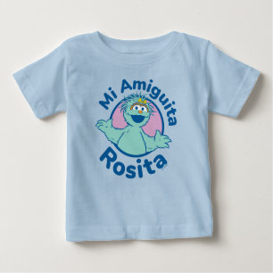 T-shirt Pour Bébé Rue Sésame Mi Amiguita Rosita