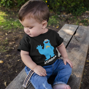 T-shirt Pour Bébé Rue Sésame Monstre de cookies personnalisé