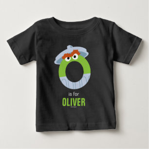 T-shirt Pour Bébé Rue Sésame O est pour Oscar
