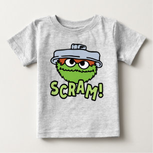 T-shirt Pour Bébé Rue Sésame Oscar the Grouch Scram!