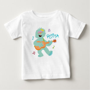 T-shirt Pour Bébé Rue Sésame Rosita Jouer de la guitare