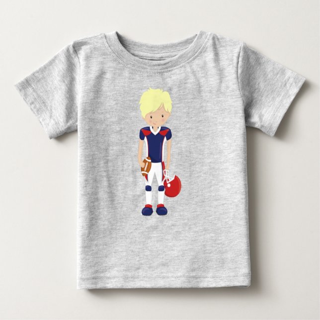 T-shirt Pour Bébé Rugby, Football Américain, Garçon Mignon, Cheveux  (Devant)