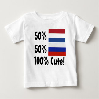 T-shirt Pour Bébé Russe du Néerlandais 50% de 50% 100% mignon