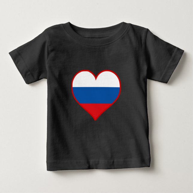 T-shirt Pour Bébé Russia Love (Devant)