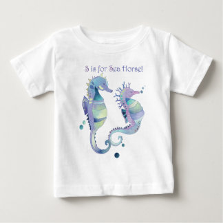 T-shirt Pour Bébé S est pour Sea Horse Cute Baby