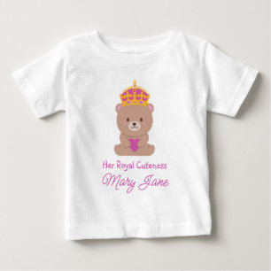 T-shirt Pour Bébé Sa Royale Tendresse   Royale Personnalisée Drôle e