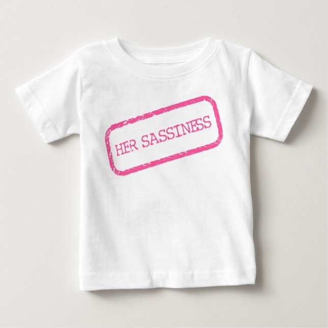 T-SHIRT POUR BÉBÉ "SA SÉCURITÉ" (Devant)