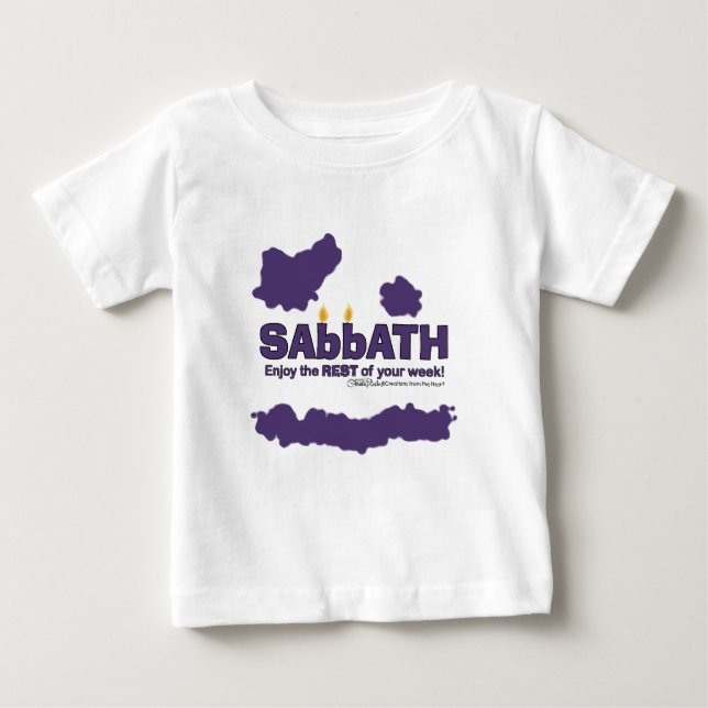 T-shirt Pour Bébé Sabbat aux bougies - Profitez du reste de votre se (Devant)