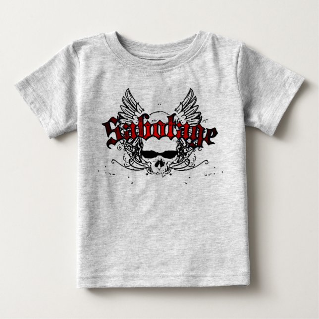 T-shirt Pour Bébé sabotage bébé (Devant)