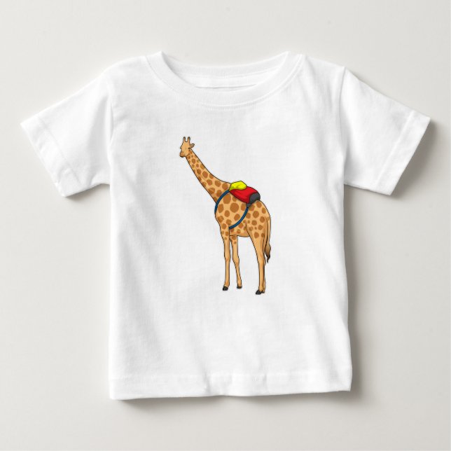T-shirt Pour Bébé Sac à dos Giraffe (Devant)