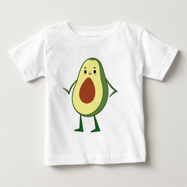 T-shirt Pour Bébé Sacs fourre-tout d'avocat Cute kawaii (Devant)