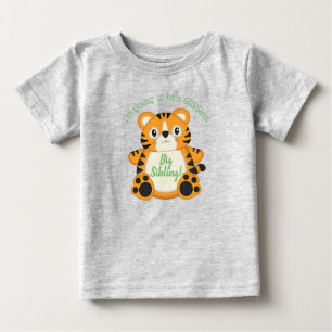 T-shirt Pour Bébé Safari Baby shower tigre