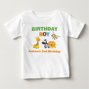 T-shirt Pour Bébé Safari d'enfant de bébé d'enfant en bas âge de